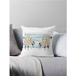 "Bitter Hands" (Pearl Jam - Black) Throw Pillow