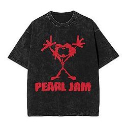 Pearl Jam Washed T-Shirt – Grunge Revolution Pearl Jam Design