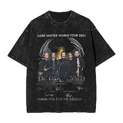 Pearl Jam Washed T-Shirt – Signature Rock Band Tour Graphic