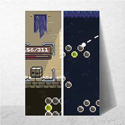 Peglin Unique Orb/Peg Motif Peglin Posters