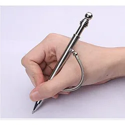 Silver Think Ink Pen Fidget for Stress Relief