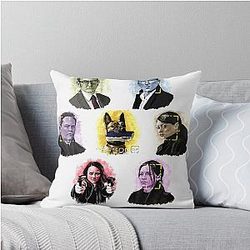 Person Of Interest Movie Mashup Tracing Line Throw Pillow