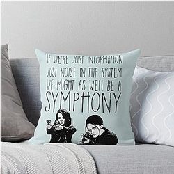 Root and Shaw Symphony Person of Interest Throw Pillow