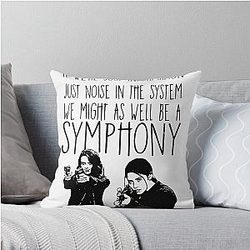Person of Interest Mashup Shaw Symphony Vintage Throw Pillow