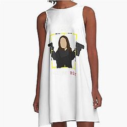 Person of Interest Movie Shaw Mashup Tracing Line Vintage A-Line Dress
