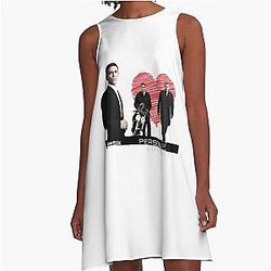 Person of Interest Movie Root Shaw Tracing Line Infinite John Reese Retro A-Line Dress