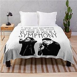 Person Of Interest Movie Root Shaw Mashup And Shaw Symphony Vintage Throw Blanket
