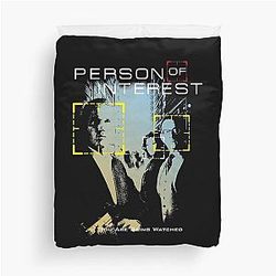 Person of Interest Movie Root Shaw Mashup You Are Being Watched Gift Duvet Cover
