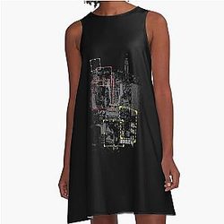 Person of Interest Movie Root Tracing Line Gift for A-Line Dress