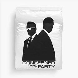 Person of Interest Movie Root Mashup Tracing Infinite Concerned Third Party Retro Duvet Cover