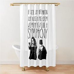 Person Of Interest Movie Root Shaw Mashup Vintage Shower Curtain