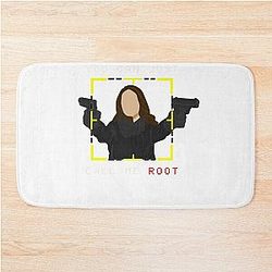 Person Of Interest Movie Root Shaw Tracing Infinite Call Me Root Vintage Bath Mat