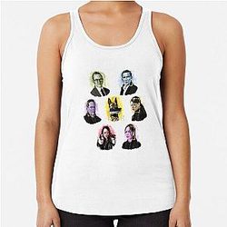 Person of Interest Movie Mashup Tracing Line Retro Wave Tank Top