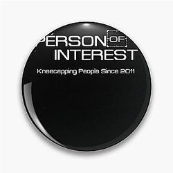 Person of Interest Movie Shaw Tracing Line Infinite Shirt Retro Pin
