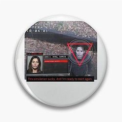 Person Of Interest Movie Root Tracing Line Infinite Simulation Sucks Gift Pin