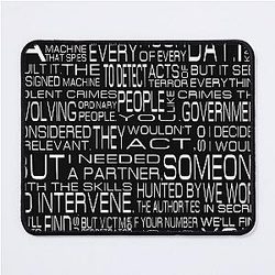 Person Of Interest Movie Root Mashup Tracing Line Gifts Mouse Pad