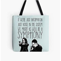 Root and Shaw Symphony Person of Interest All Over Tote Bag