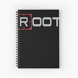 Person of Interest Movie Root Mashup Tracing Line Infinite - Root Movies Spiral Notebook
