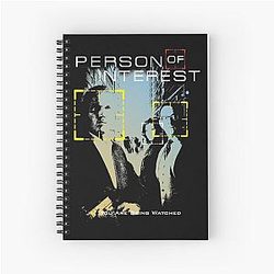 Person of Interest Movie Mashup Tracing Spiral Notebook