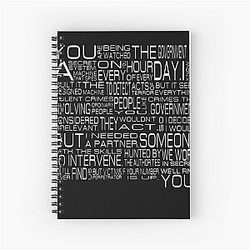 Person of Interest Movie Root Spiral Notebook