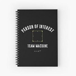 Person of Interest Team Machine Spiral Notebook