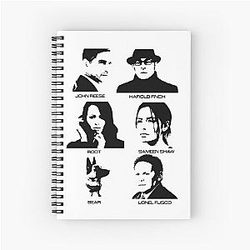 Person Of Interest Movie Root Mashup Infinite Team Machine Cool Gifts Spiral Notebook