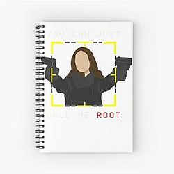 Person of Interest Root Just Call Me Root Vintage Spiral Notebook