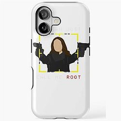 Person Of Interest Movie Root Shaw Tracing Line Just Call Me Root Vintage iPhone Tough Case