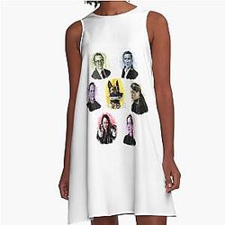 Person of Interest Movie Root Tracing Infinite A-Line Dress