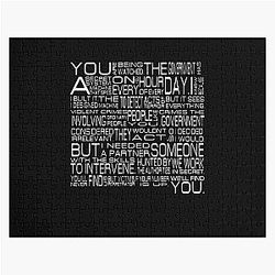 Person of Interest Movie Root Mashup Tracing Line Jigsaw Puzzle