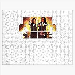 Person of Interest Movie Mashup Tracing Infinite Four Alarm Fire Retro Jigsaw Puzzle