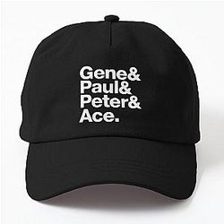 Gene & Paul & Peter & Ace White Dad Hat