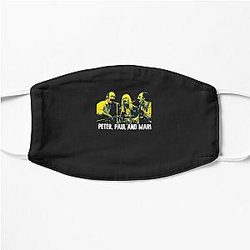 Peter, Paul and Mary. American folk group. social commentary of folk musician. Classic Flat Mask