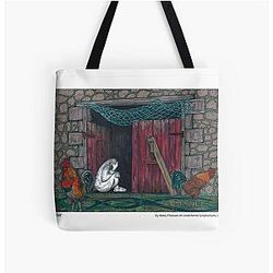 The Journey to the Cross and Beyond - Station 5 - Peter All Over Print Tote Bag