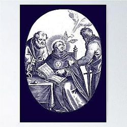 St. Thomas Aquinas with St. Peter and St. Paul Poster