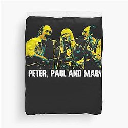 Peter, Paul and Mary. American folk group. social commentary of folk musician. Classic Duvet Cover
