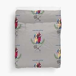 Saints peter and paul pray for us ora pro nobis Duvet Cover