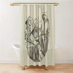 St. Thomas Aquinas with St. Peter and St. Paul Shower Curtain