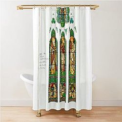 Design for Stained Glass Window, Saint Peter’s Episcopal Church, Albany, NY by Edward Burne-Jones Shower Curtain