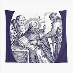 St. Thomas Aquinas with St. Peter and St. Paul Tapestry