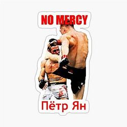 Petr Yan - No Mercy MMA Sticker