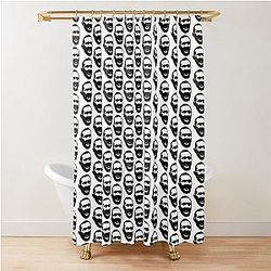 Petr Yan Black Shower Curtain