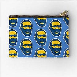 Petr Yan Blue Zipper Pouch