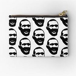 Petr Yan Black Zipper Pouch