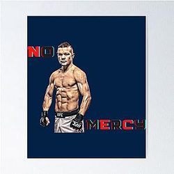 Petr Yan No Mercy MMA Fighter Poster