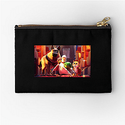 Train Adventure Pets On A Train Zipper Pouches