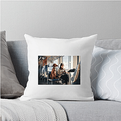 Police Dog Pets On A Train Pillows Cover