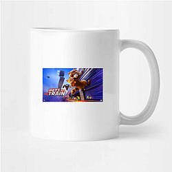 Heroic Paws Pets On A Train Mugs
