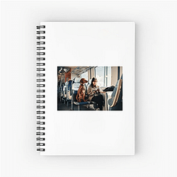 Police Dog Pets On A Train Notebook