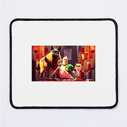Train Adventure Pets On A Train Mouse Pads